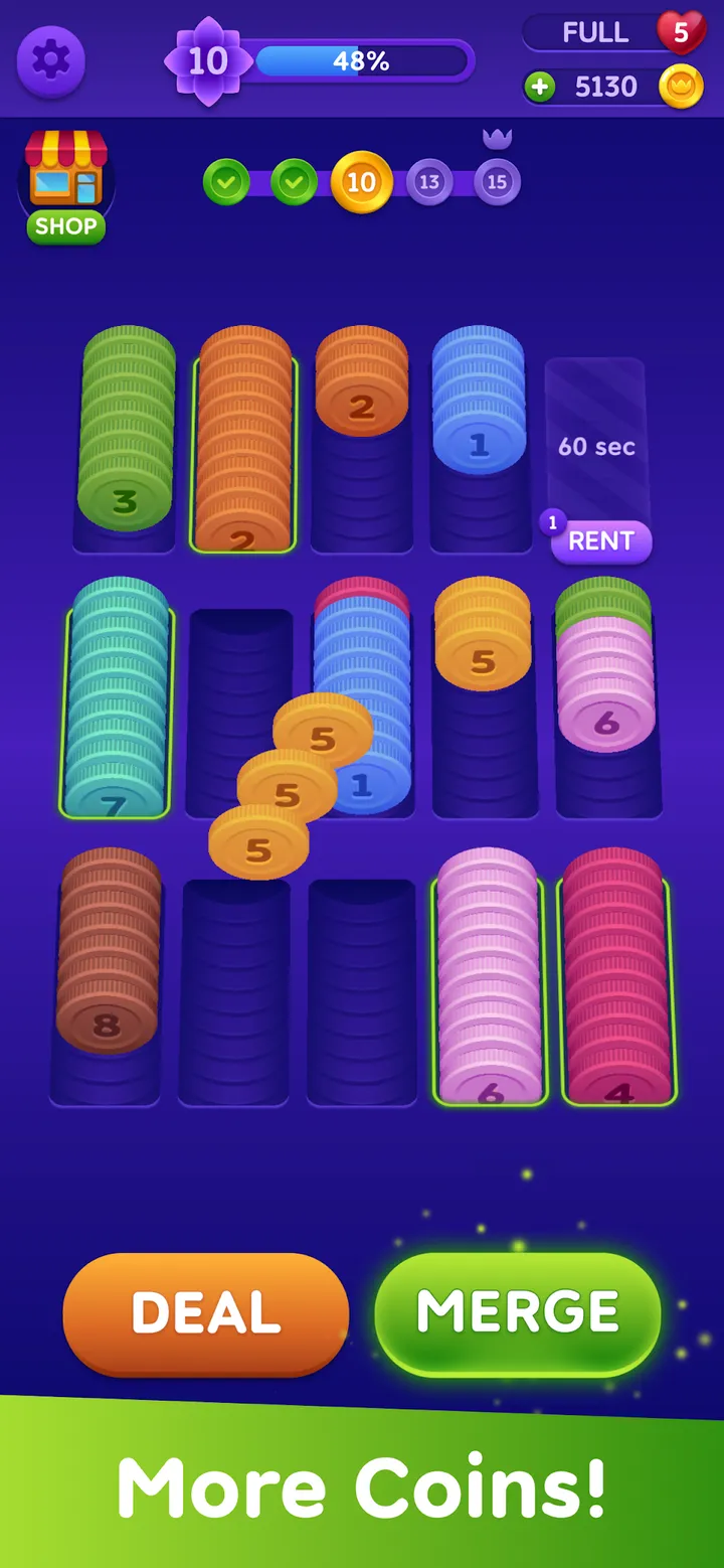 Coin Jam: Sort & Merge screenshot 1